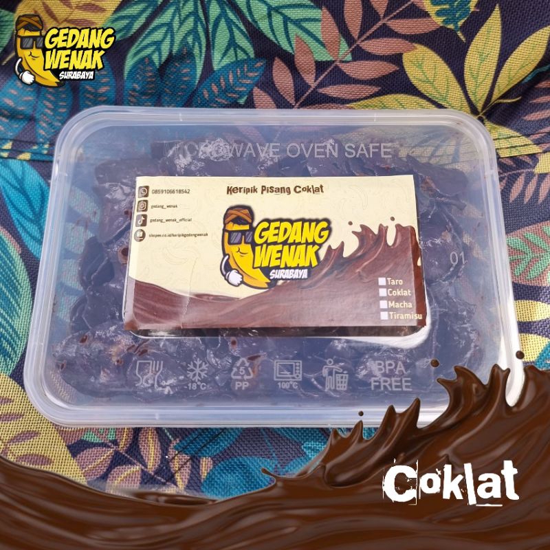 

Keripik Pisang Coklat Lumer / Varian Tepak Rasa Coklat