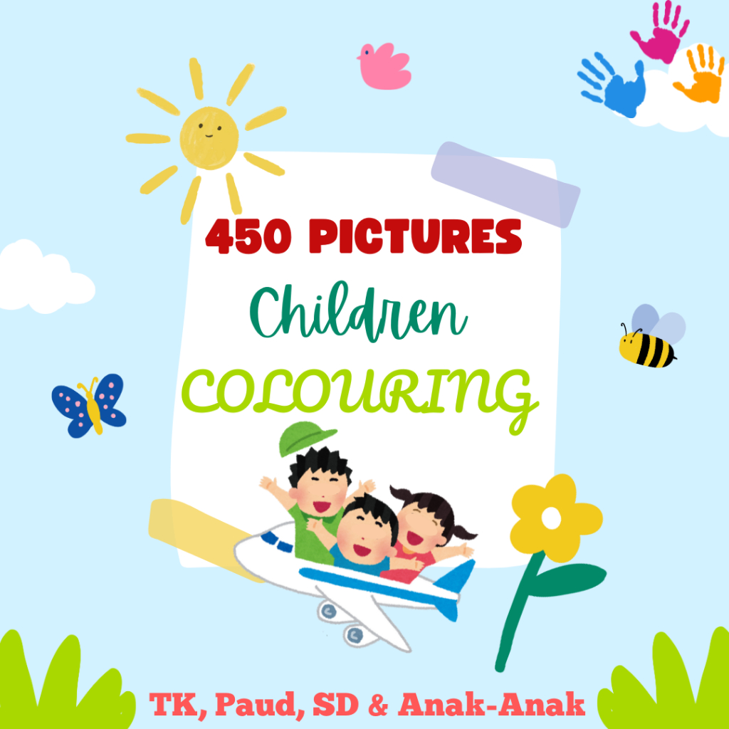 018. Kids Coloring Pictures 450 Gambar PDF Printable - Gambar untuk Anak-Anak Mewarnai, Gambar Mewar