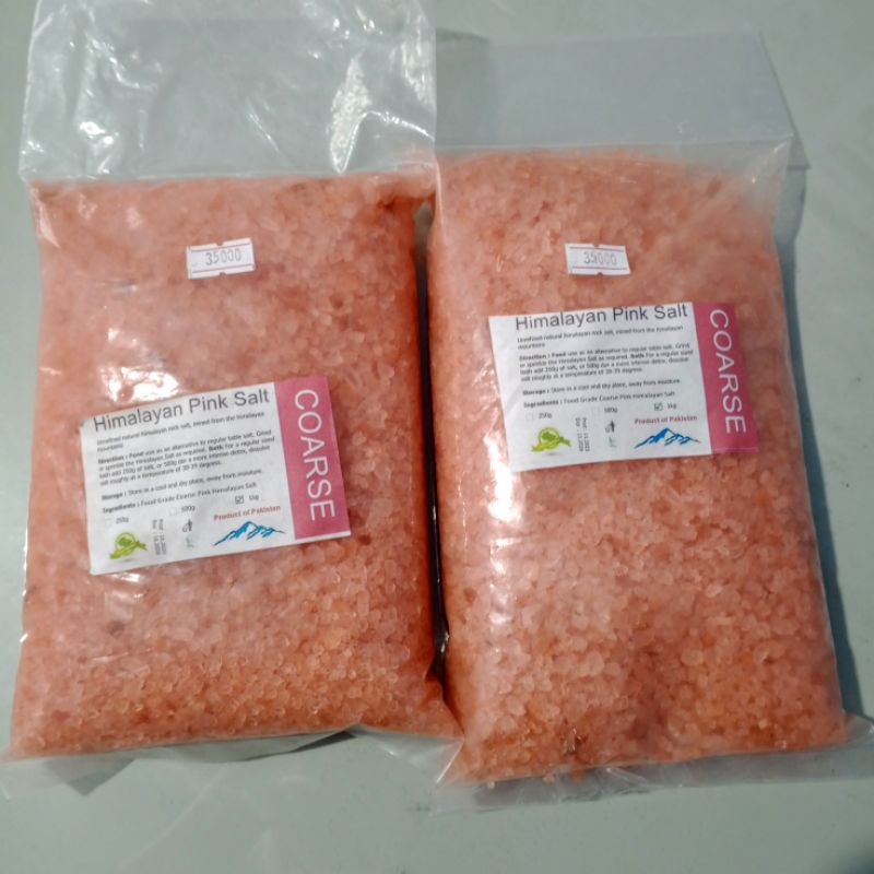 

Garam Himalaya Kristal 1Kg / Himalayan Pink Salt Coarse / Garam Himalaya Kasar