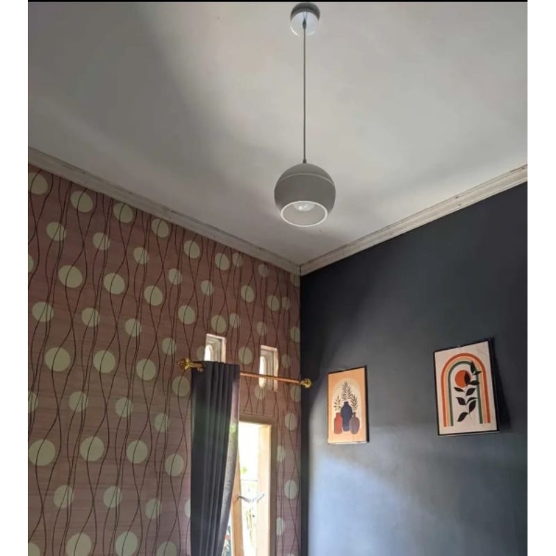 LAMPU HIAS BOLA LAMPU GANTUNG MINIMALIS PVC
