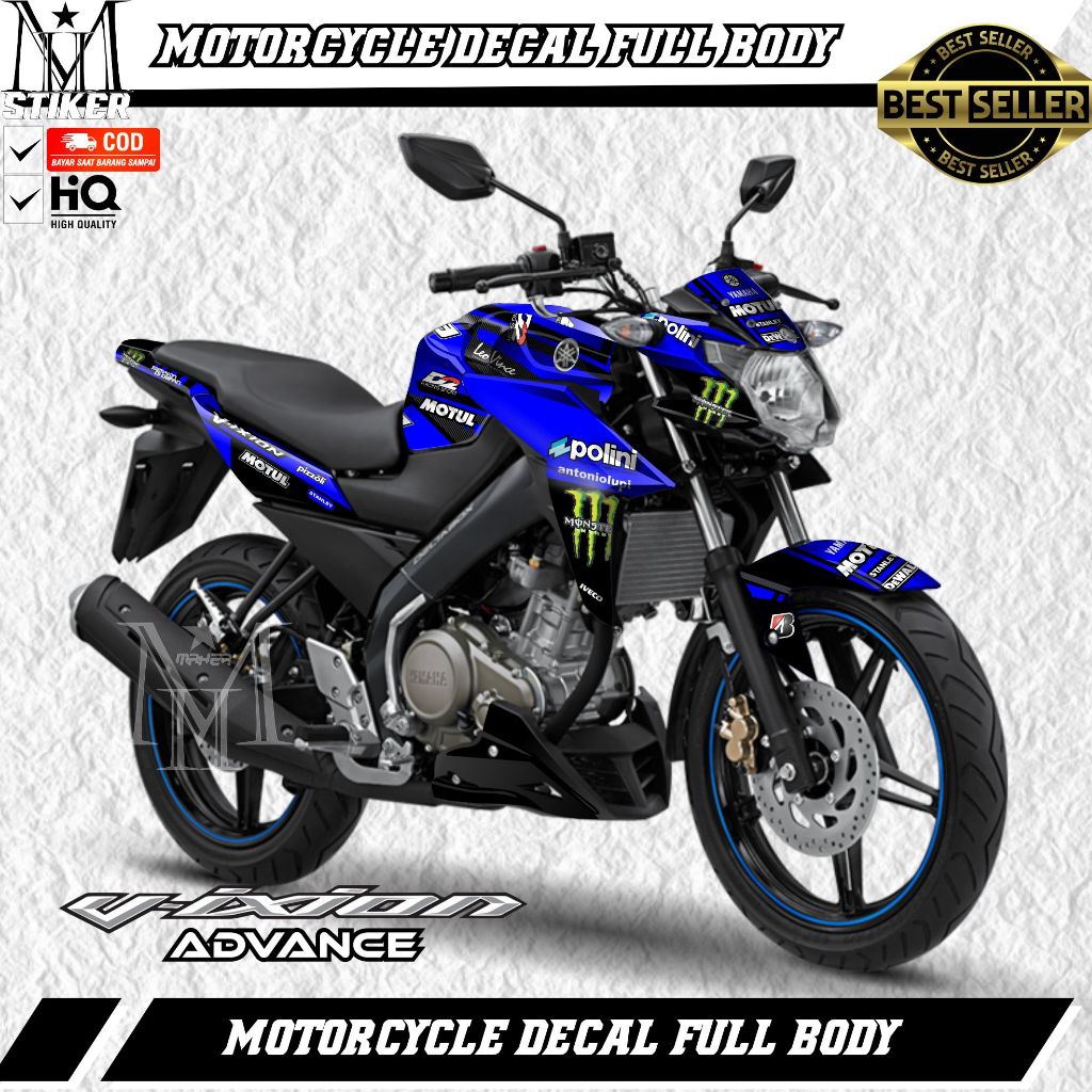 Decal full Body Vixion Advanced Variasi Tech 3
