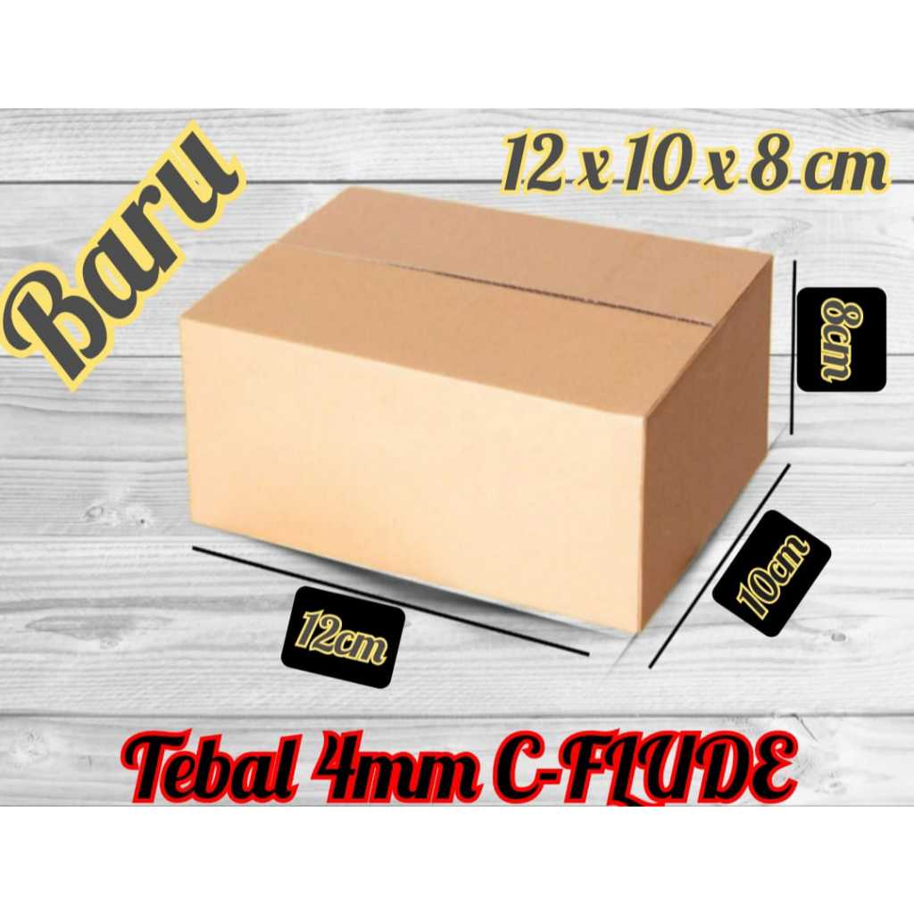 

KARDUS PACKING 12x10x8 CM TEBAL 4MM C-FLUDE SINGLE WALL BOX KARDUS PAKING