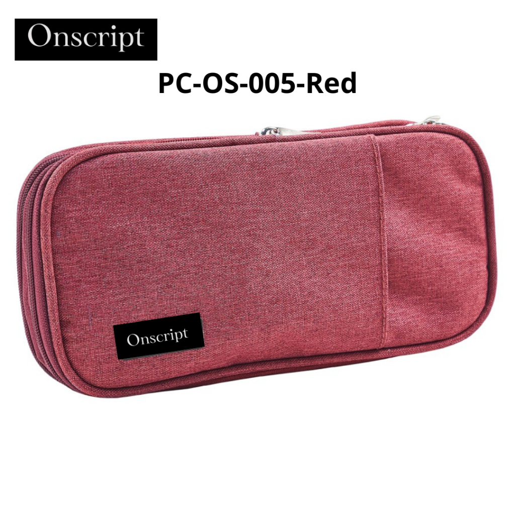 

Kotak Tempat Pensil Pencil Case Onscript PC-OS-005 Merah Marun