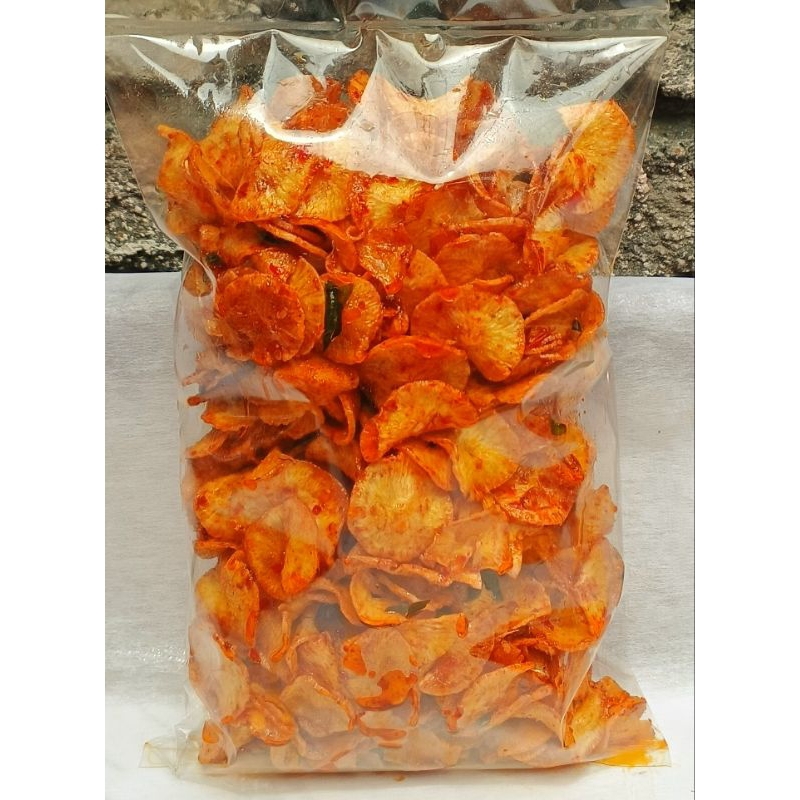 

kripik singkong pedas manis ( 500g )
