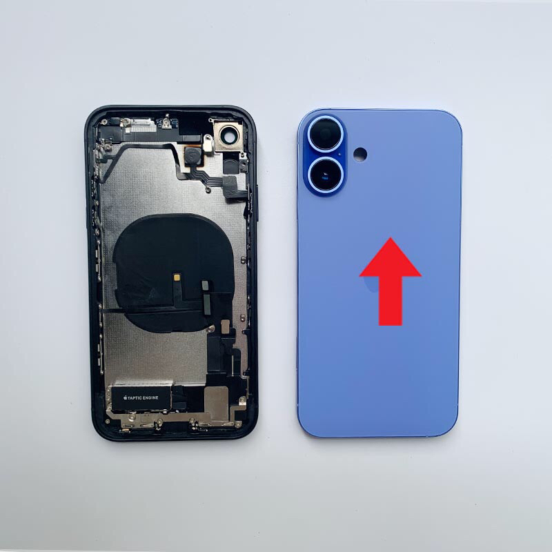 HOUSING BELAKANG IPHONE XR COSTUME TO IP 16 pro fullset