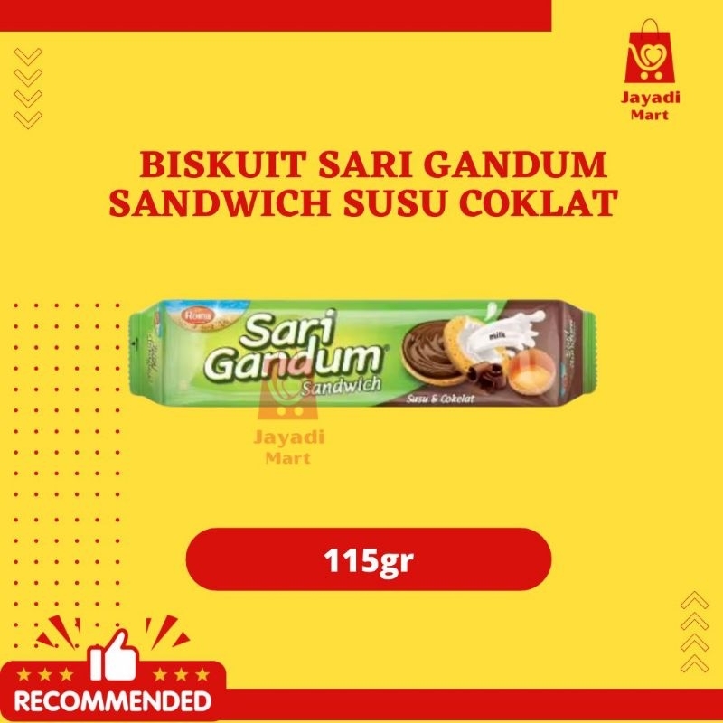 

BISCUIT ROMA SARI GANDUM SANDWICH SUSU COKLAT 115gr