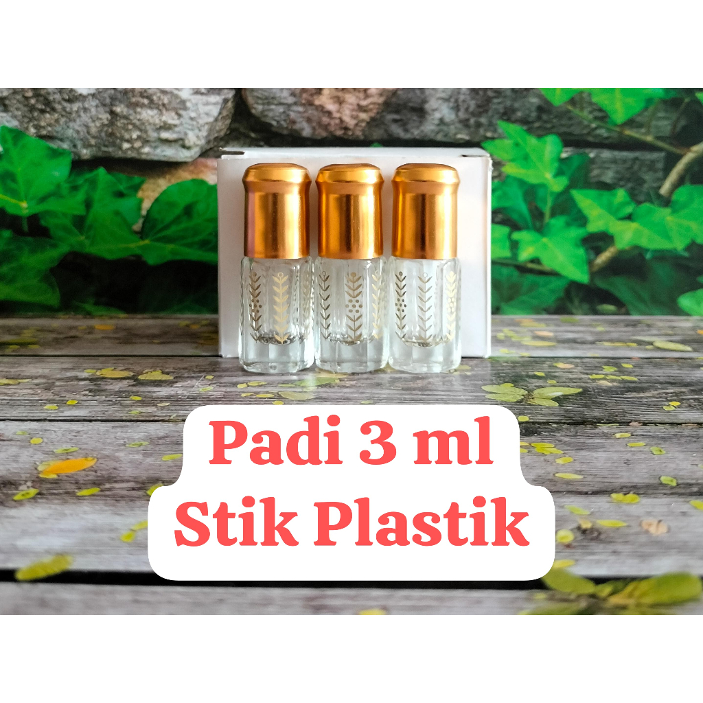 TOLA STIK PLASTIK MOTIF ((PADI 3 ML)) JUAL PER LUSIN / 12 PCS