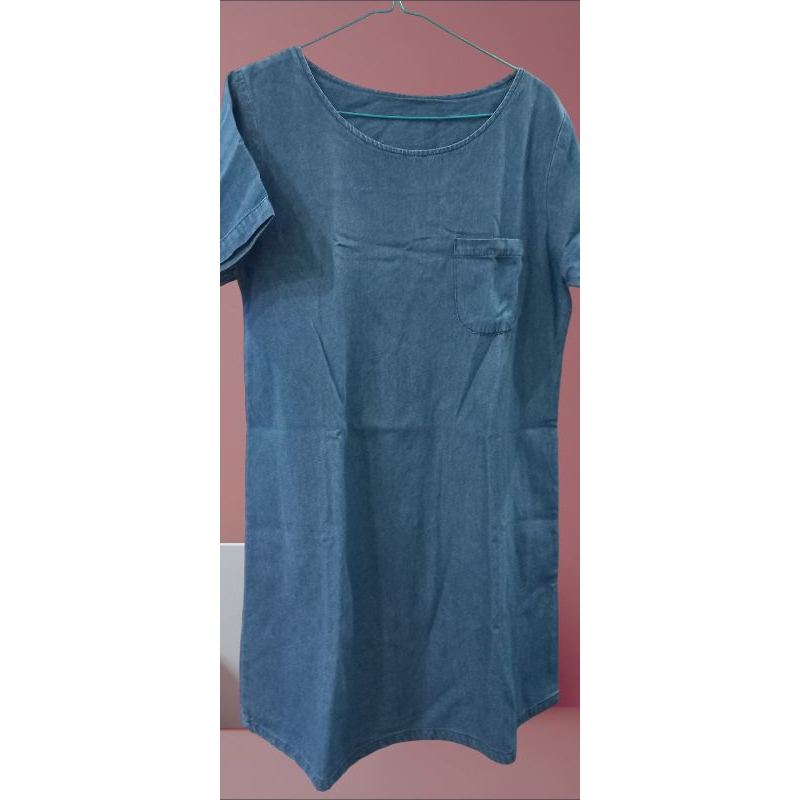 Terusan Preloved Dress Wanita bahan denim