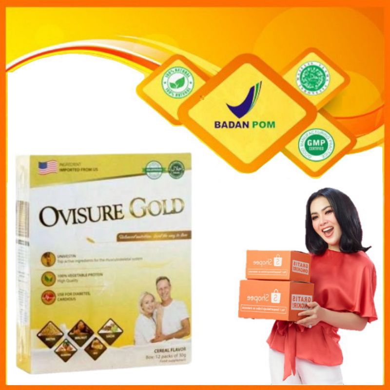 

OVISURE GOLD MILK Susu Kesehatan Sendi dan Tulang Nyeri Sendi Original