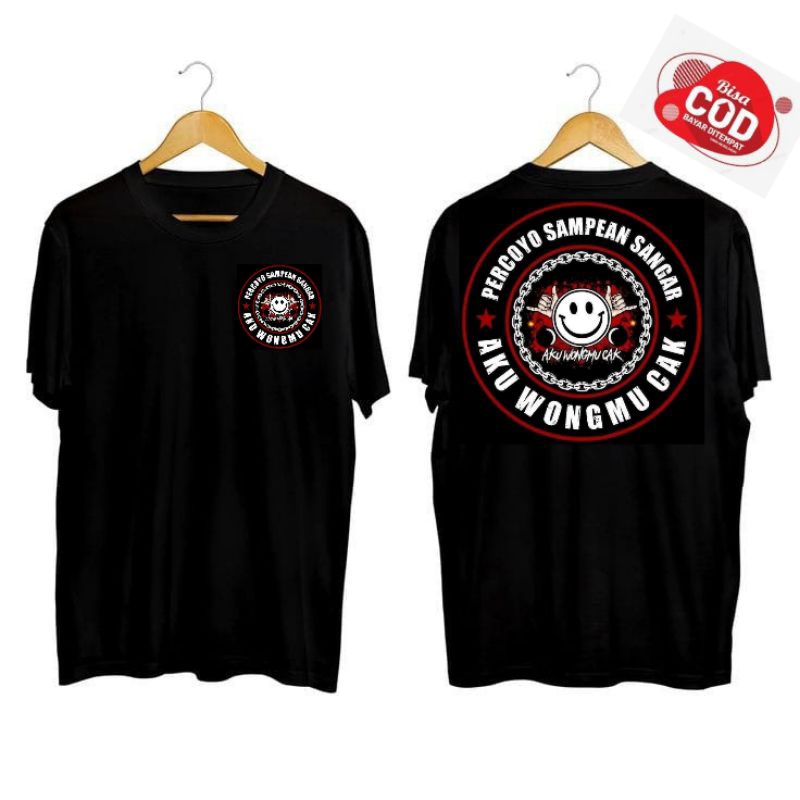 Tshirt gaya kaos kata kata percoyo sampean sangar aku wongmu cak