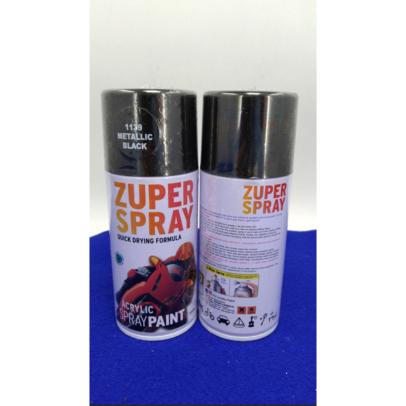 Pilok Pilox Kecil Hitam Metalik Black Metallic 150cc (1139) Merek ZUPER