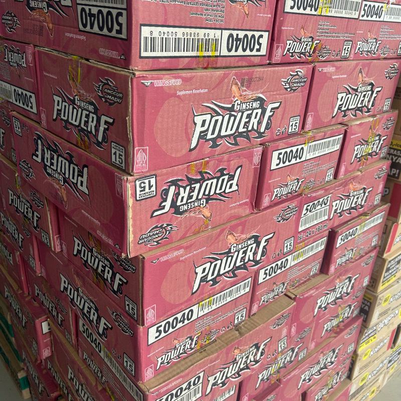 

POWER F MERAH | MINUMAN CANGKIR ISI 24 x 130 ml