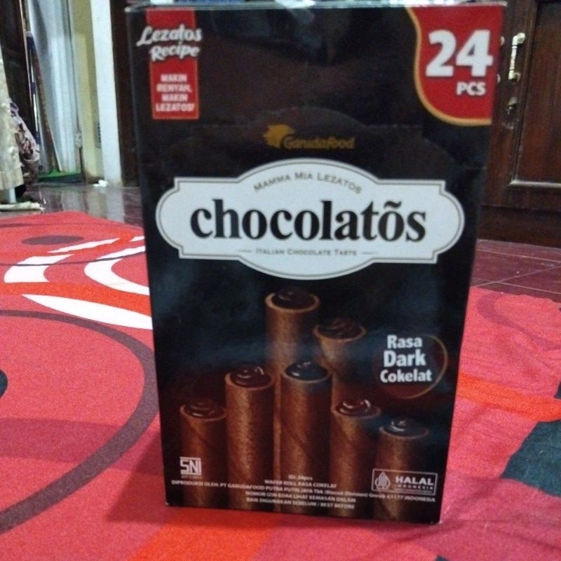 

CHOCOLATOS RASA DARK COKELAT 24 PCS/BOX