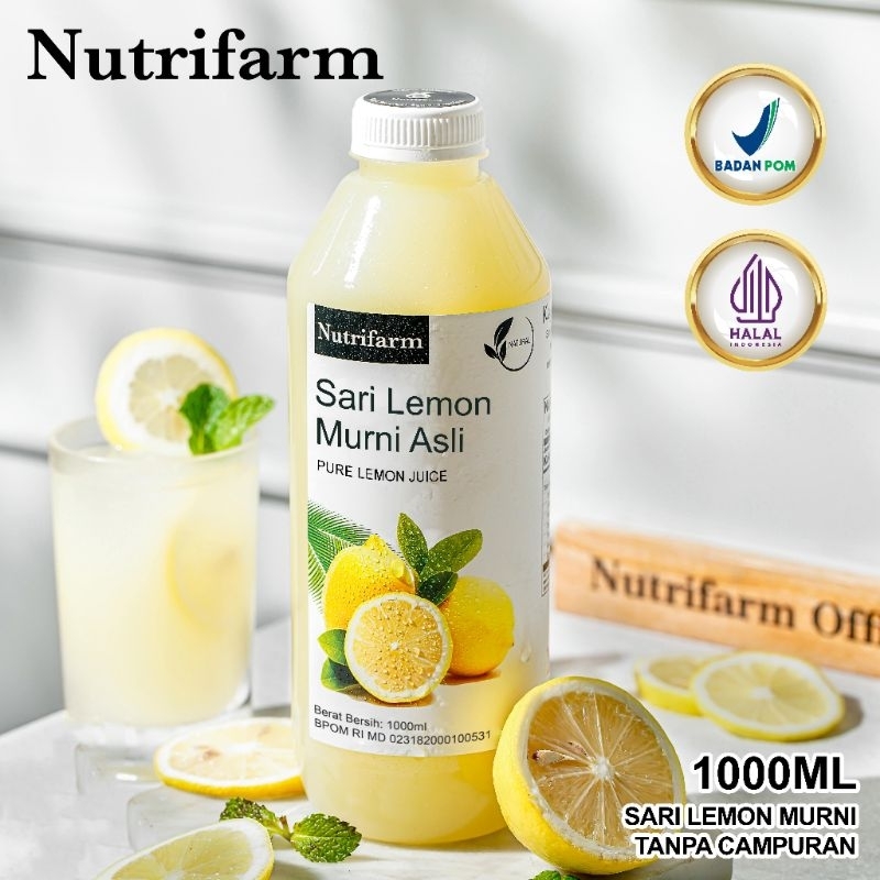 

Sari Lemon Nutrifarm 2000ML Asli 100% Pure Lemon Fresh Minuman Diet Sehat