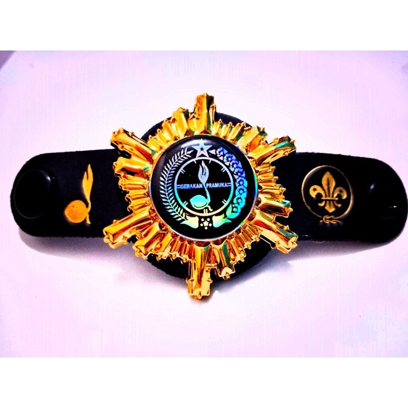 

ring kacu pramuka motip bunga matahari terbaru