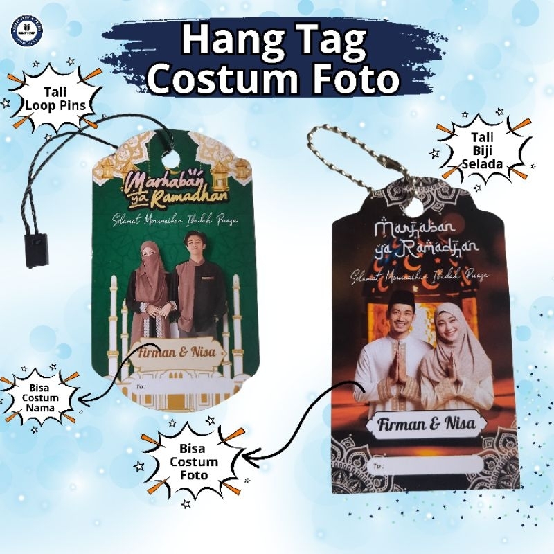 

HangTag Ramadhan IdulFitri Costum Foto dan Nama