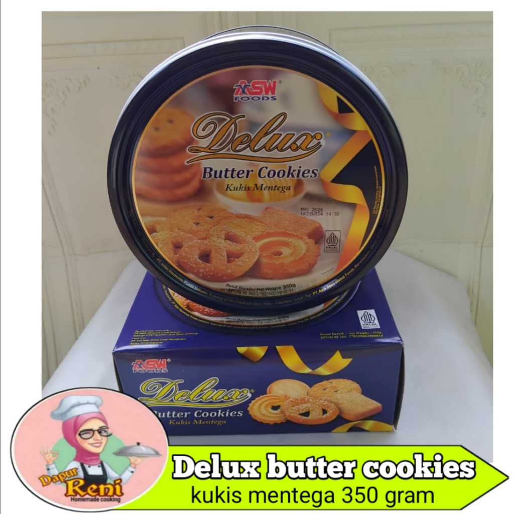 

Delux biskuit butter cookies kemasan kaleng 350gr