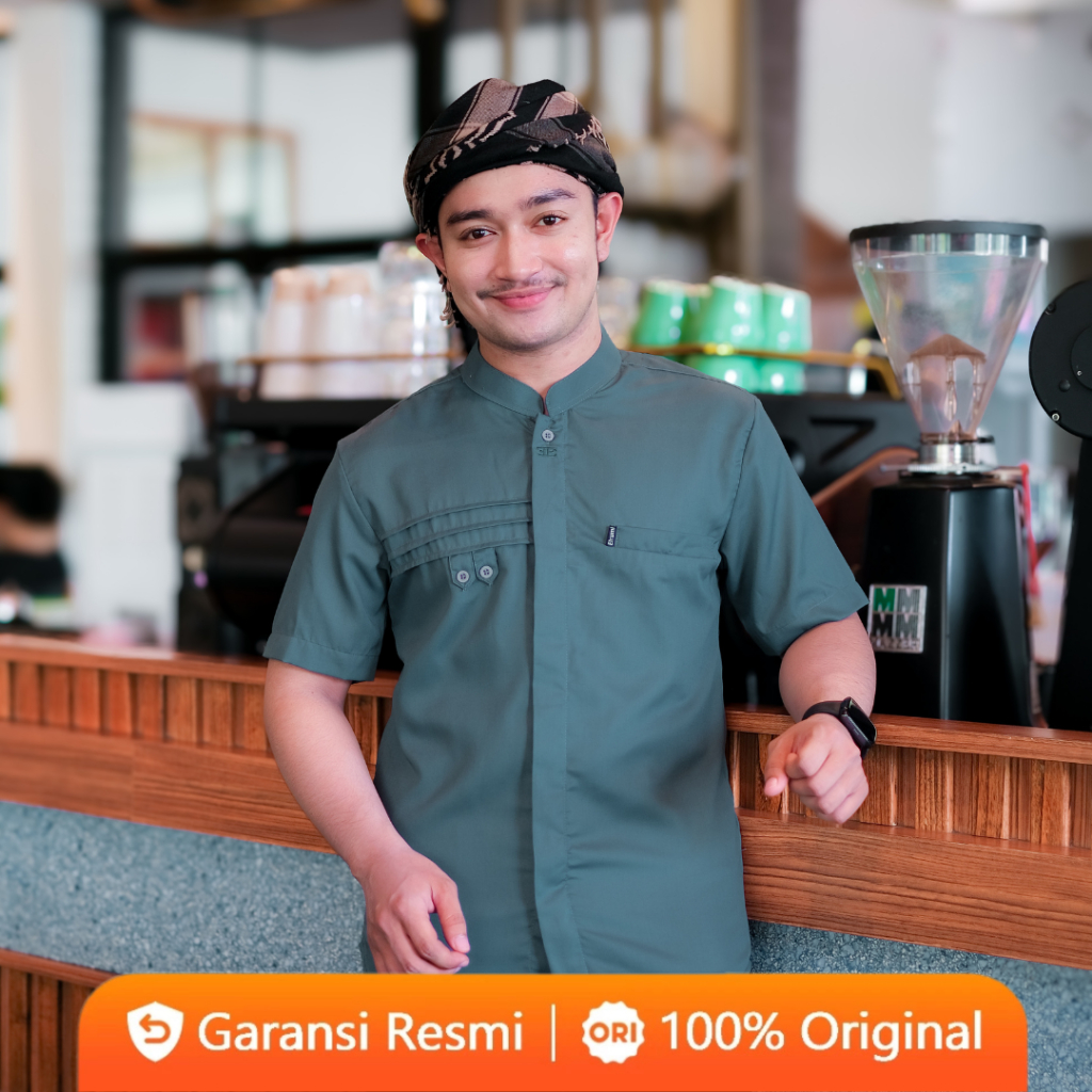 Baju Koko Pendek Terbaru Elrumi Motif Hadji