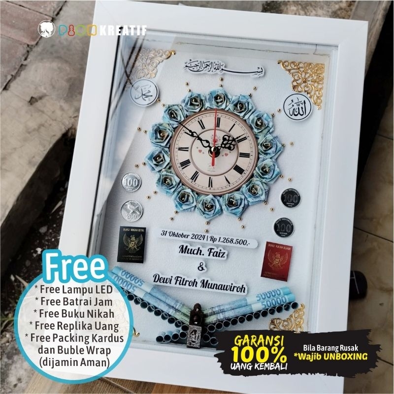 Mahar pernikahan/mahar uang kertas/mahar jam hidup/mahar ready/mahar murah