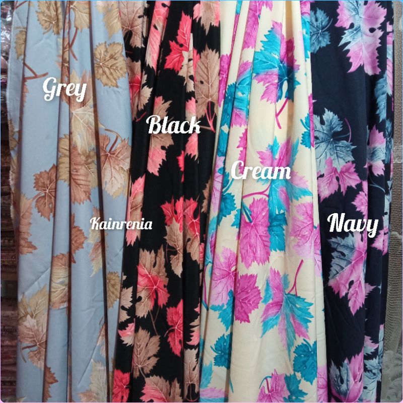 ** SALE ** (Harga 1 Gamis) Kain Monalisa Maple Rainbow