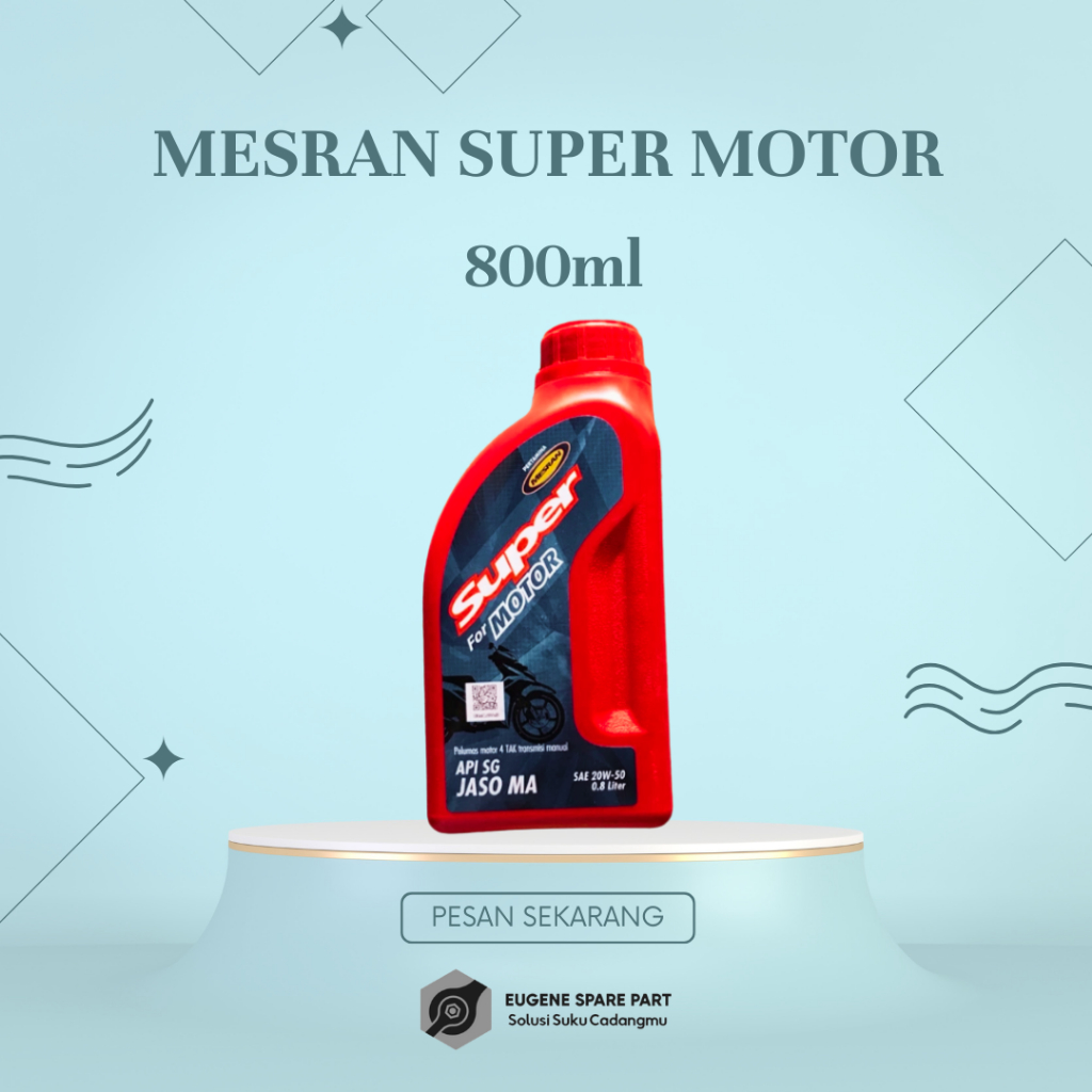 PERTAMINA MESRAN SUPER MOTOR OIL 800ML