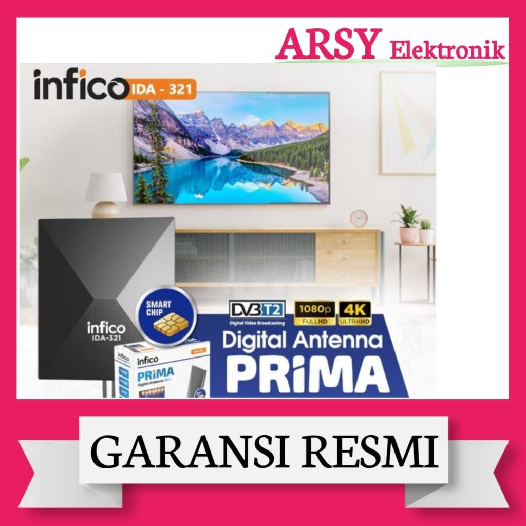 ANTENA DALAM DIGITAL INFICO PRIMA IDA321/INFICO ANTENA DALAM DIGITAL IDA321 GARANSI RESMI