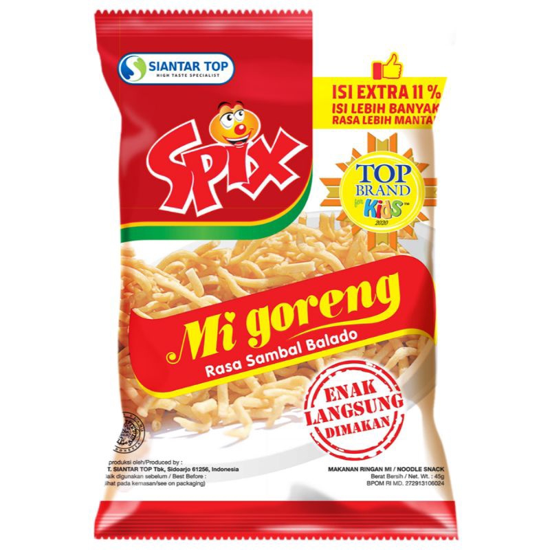 

Mie SPIX Mie goreng 45 gram