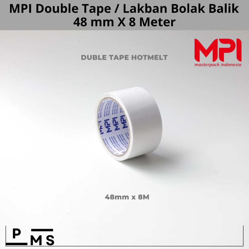 

Double Tape MPI 48mm 2 Inch X 8 Meter - Double Tape Kertas MPI 48mm 2 Inch X 8 Meter