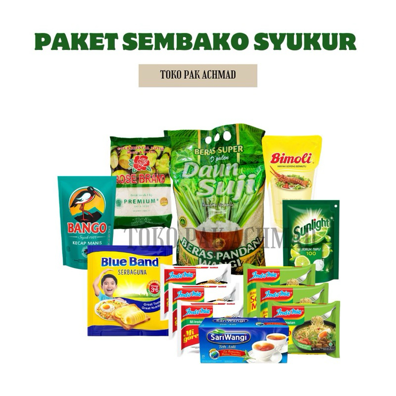 

PakAchmad-Paket Hampers Sembako Syukur /sembako murah Surabaya