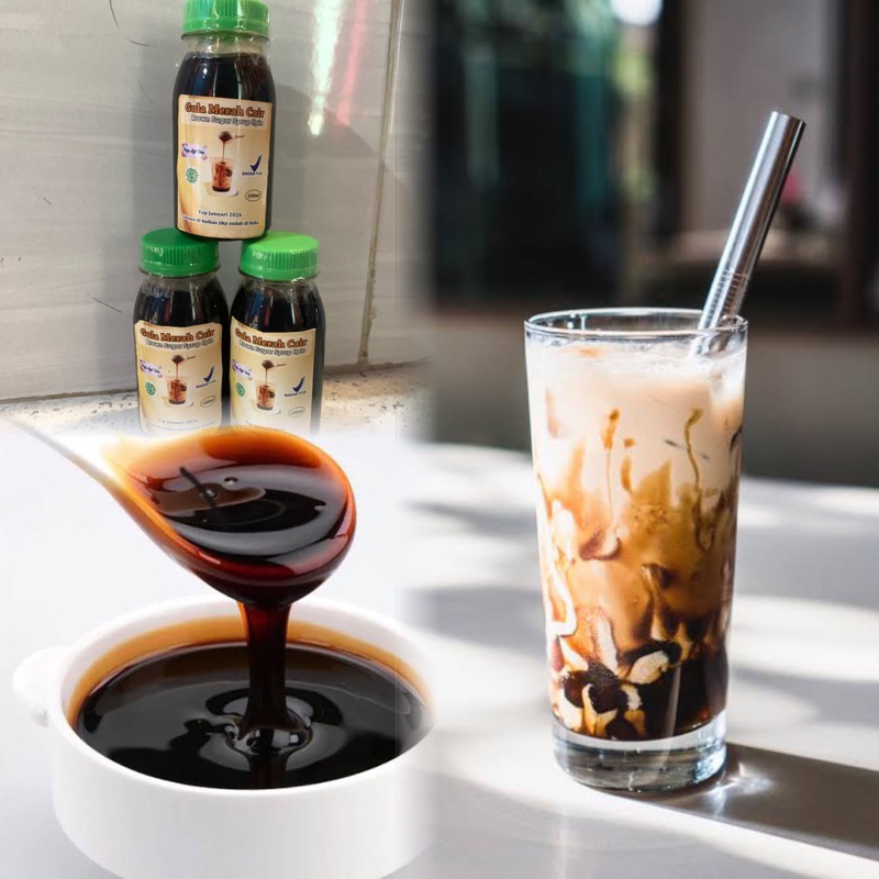 

Brown sugar gula bubble tea berat 100gr sirup minuman bubble drink milk tea halal termural