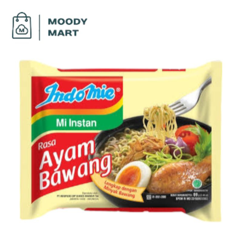 

Indomie Kuah Ayam Bawang 1pcs
