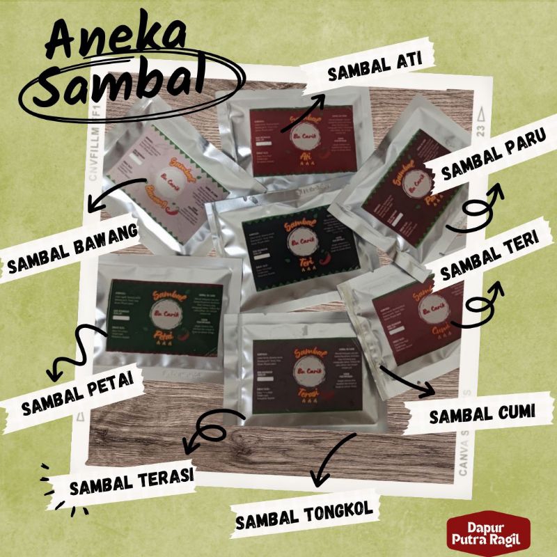 

Aneka sambal sachet