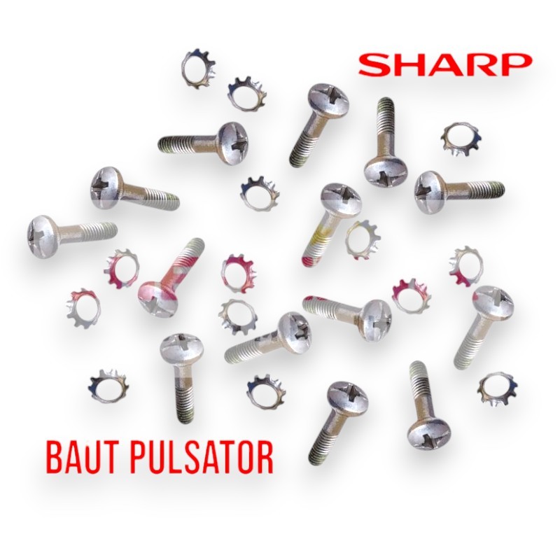 BAUT PULSATOR MESIN CUCI SHARP 2 TABUNG ORIGINAL