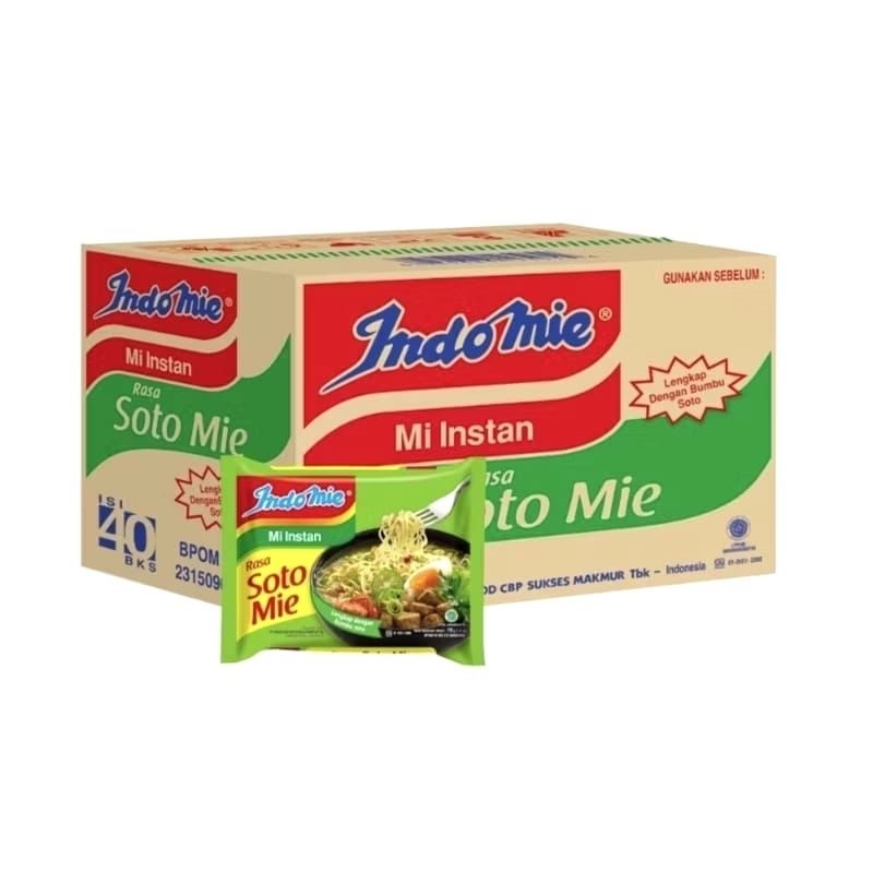 

INDOMIE SOTO MIE 1 DUS ISI 40PCS