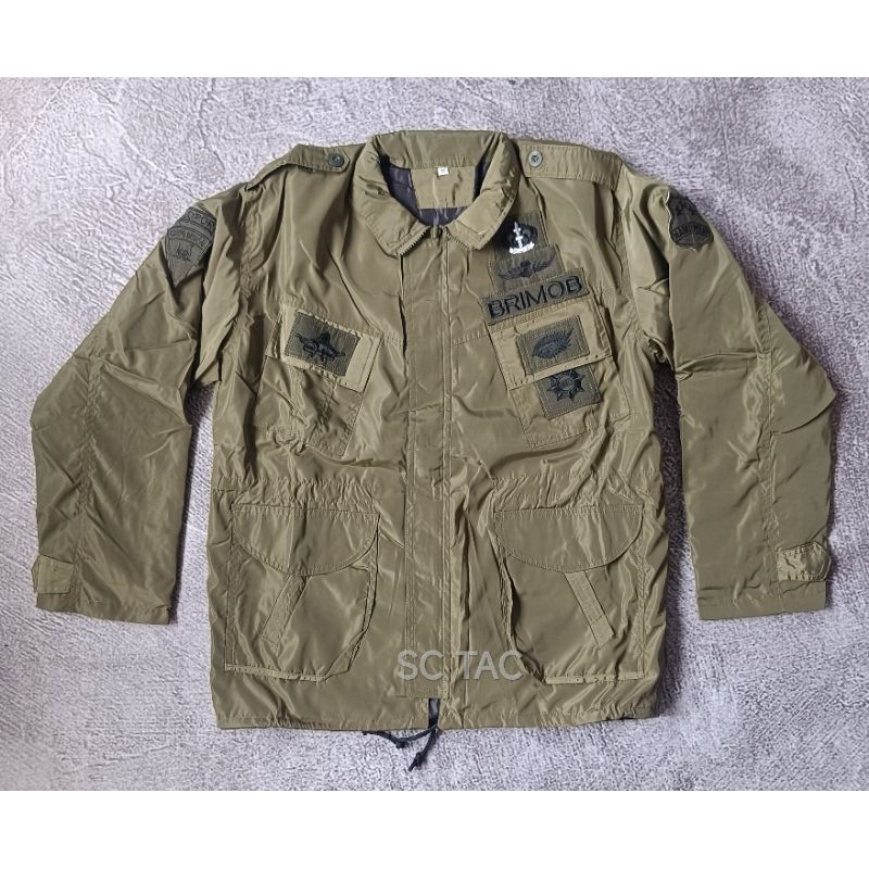 Jaket HIJAU BRIMOB TEBAL/Jaket HIJAU PELOPOR TACTICAL
