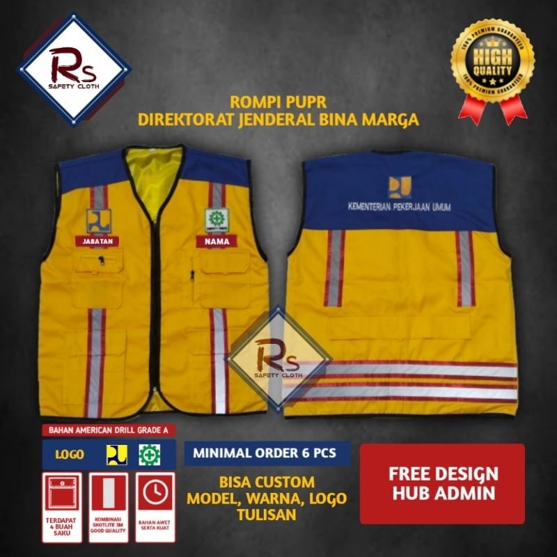 Rompi pupr direktorat jenderal bina marga terbaru