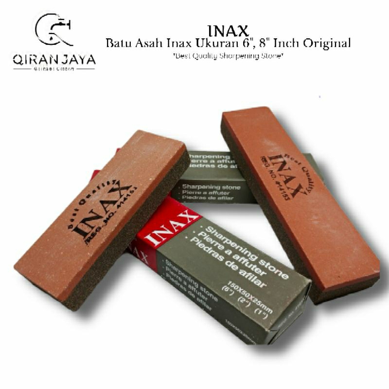 Batu Asah INAX 8 Inch / Batu Beji Ungkal INAX / Sharpening Stone Original