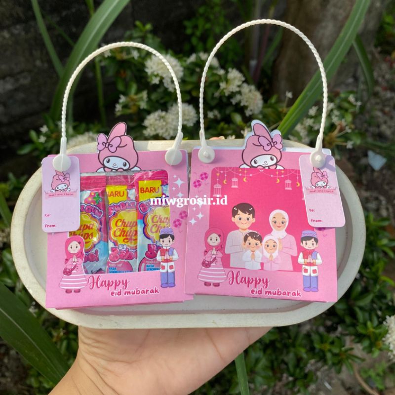 

paket 10pcs parcel mini lebaran motif sanrio - hampers mini lebaran sanrio terbaru 2025