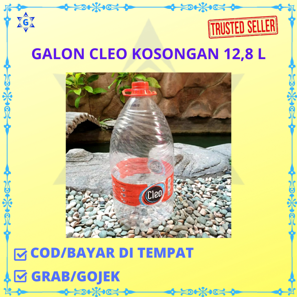 

GALON KOSONG CLEO NUSANTARA 12.8 L INSTANT MAKSIMAL 6 GALON (GALON NYA SAJA, TANPA AIR)