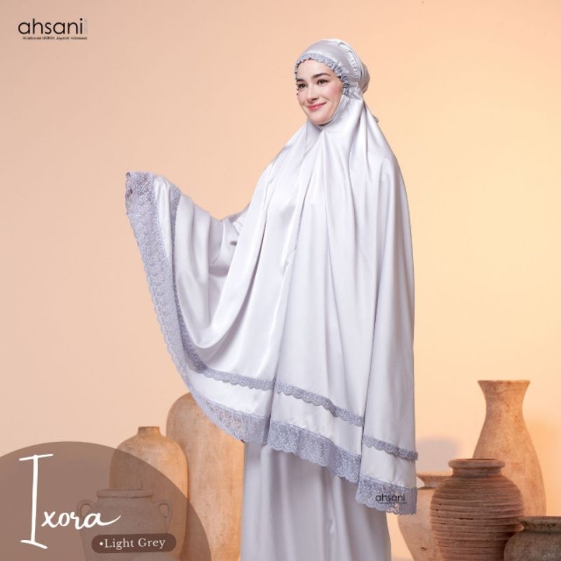 AHSANI MUKENA IXORA MUKENAH DEWASA ARMANI MUKENA LEBARAN HAJI UMROH