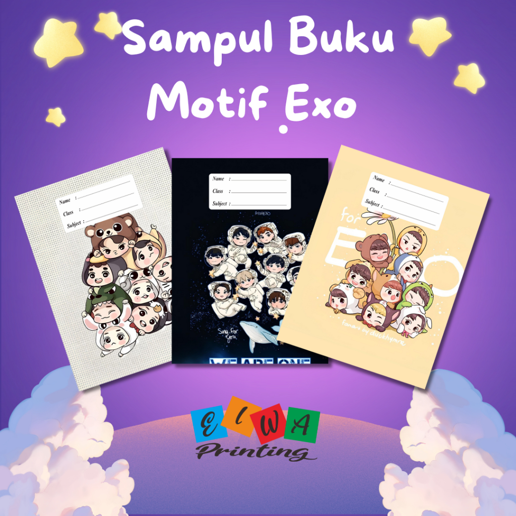 

(ISI 8 LEMBAR) SAMPUL BUKU TULIS SIDU CAMPUS BIGBOSS / SAMPUL BUKU MOTIF ESTETIK EXO / Sampul Custom / SAMPUL BUKU AESTHETIC