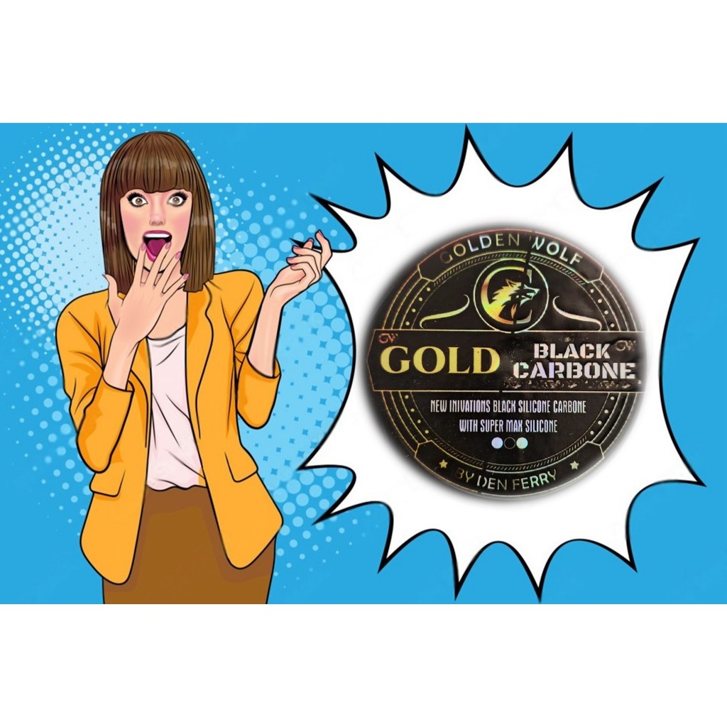 Gelasan Molor Golden Wolf GOLD BLACK CARBON Size 0.20 Bahan N66 Bobin Hijau 3000 Yard