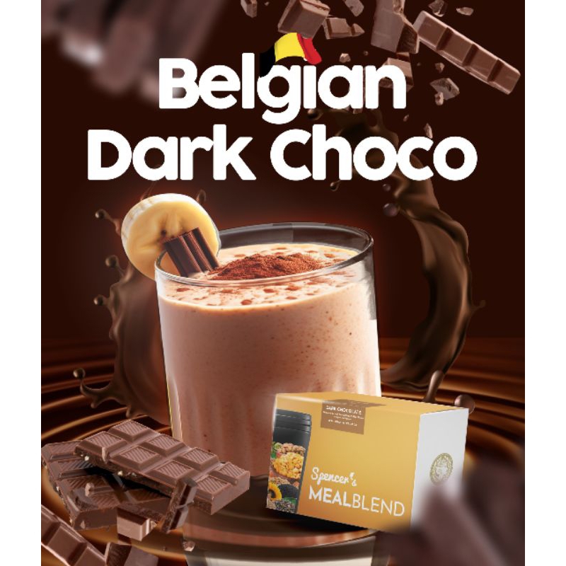 

Spencer's MealBlend Dark Choco - Minuman Pengganti Makan Multigrain Drink (isi 15 Sachet)