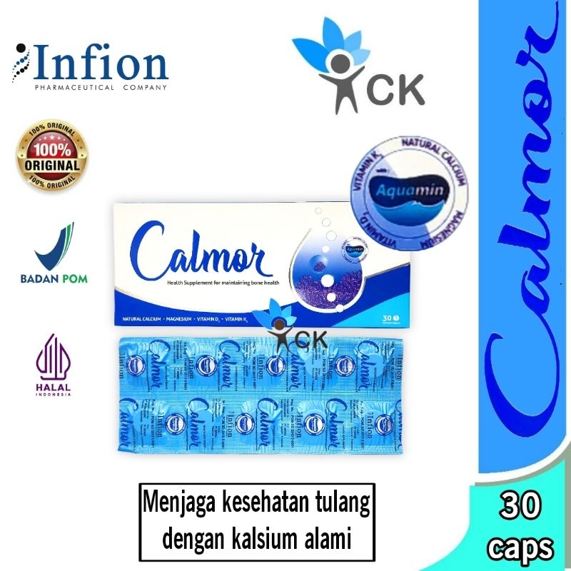 CALMOR CHEW TAB BOX ISI 30 suplemen kalsium