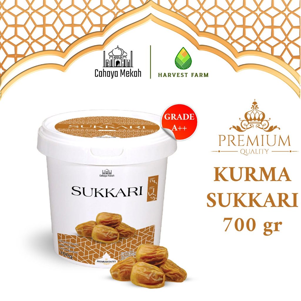 

Cahaya Mekah Kurma Sukari Ember 700gr Premium Original High Quality