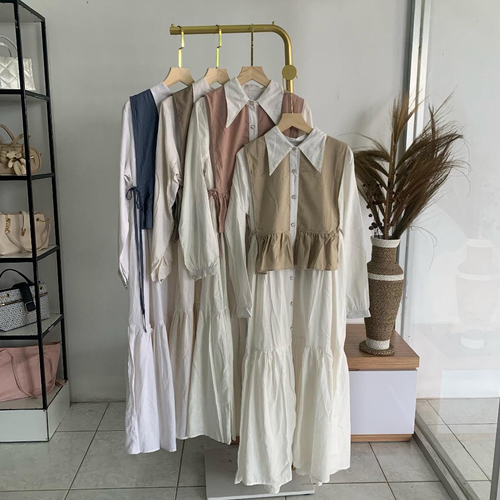 Midi Dress Katun Twill