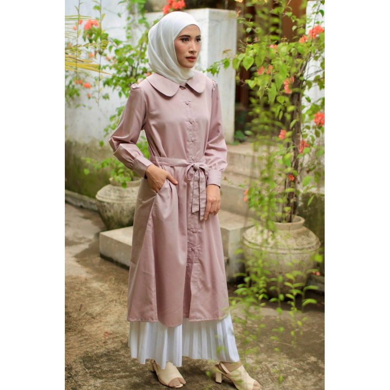 EMILY TUNIK | TUNIK Korea | Tunik kerah | Tunik kekinian | Tunik cantik | hijabers | Tunik diskon | 