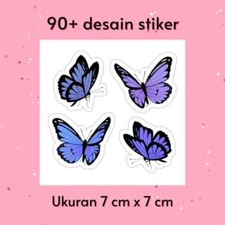 

GO SAVING Sticker Aesthetic Butterfly Edition / Stiker Estetik 7x7 cm / Stiker Murah