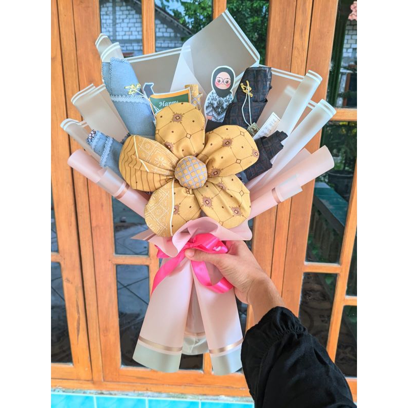 Buket hijab/Buket hari ibu/Buket hari guru