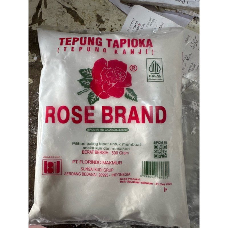 

Tepung Tapioka / Kanji Rose Brand 500GR